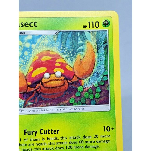 2017 Mint Condition Pokémon Stage 1 No. 047 Parasect Trading Card - Picture 7 of 8